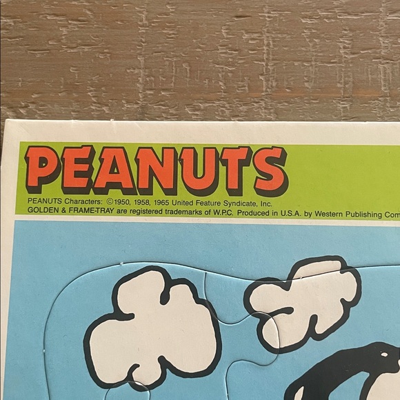 Peanuts Golden 4688B ExtraThick Frame Tray Puzzle - Vintage - Picture 3 of 7